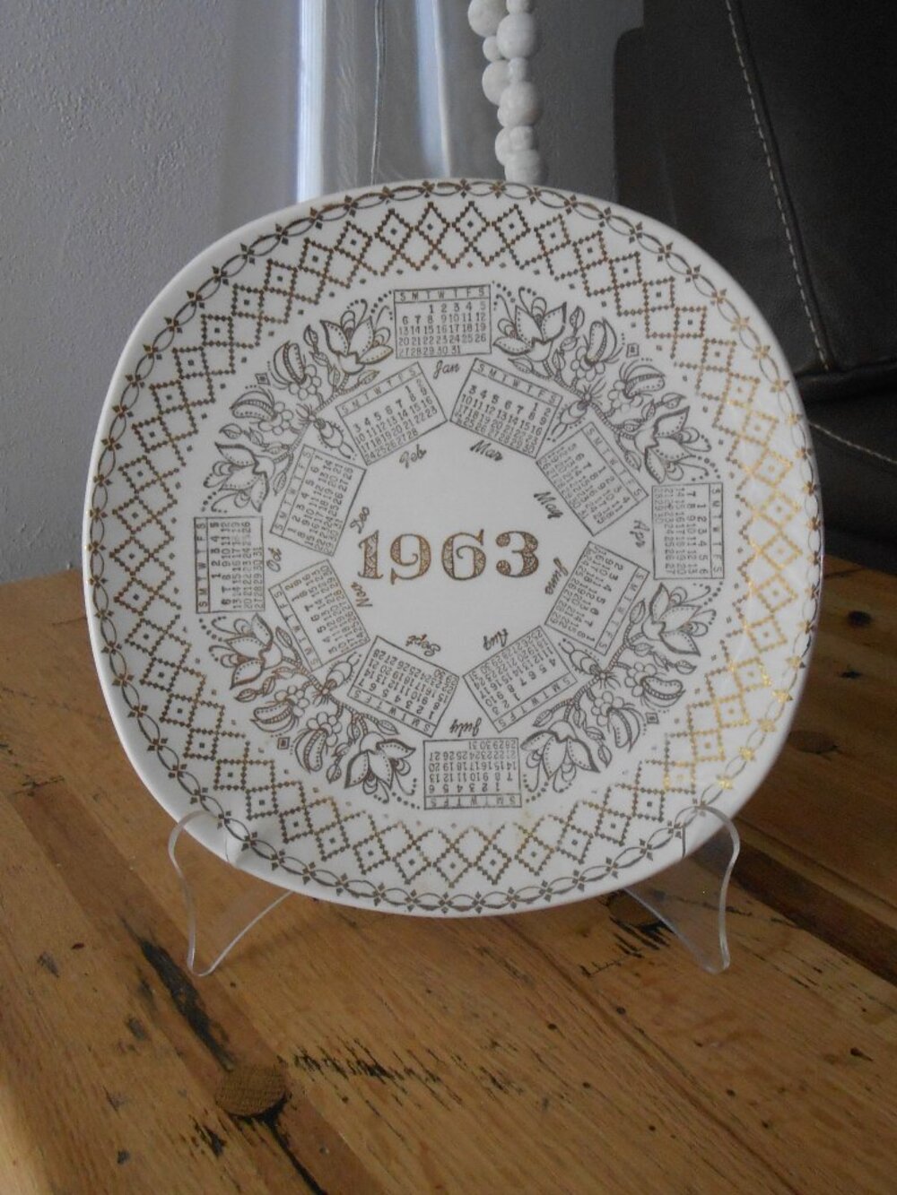 Calendar Plate 1963